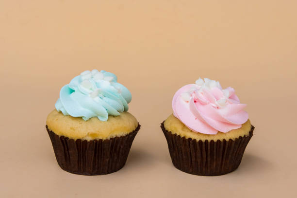 istock sweet cup cake dessert on yellow background and copy space 951551676