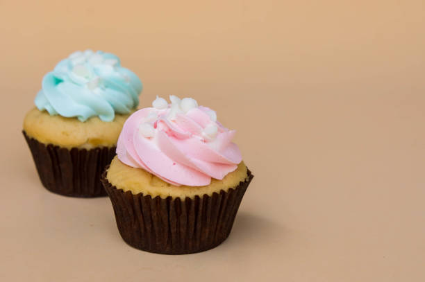 istock sweet cup cake dessert on yellow background and copy space 951551682