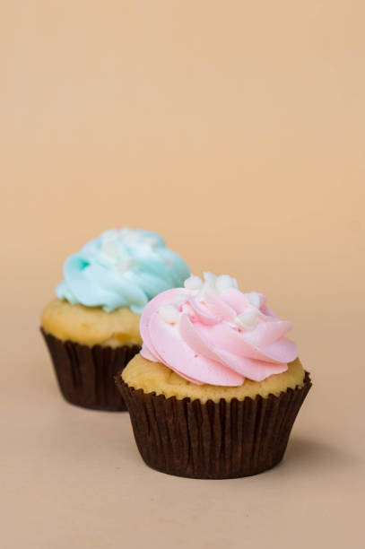 istock sweet cup cake dessert on yellow background and copy space 951551684