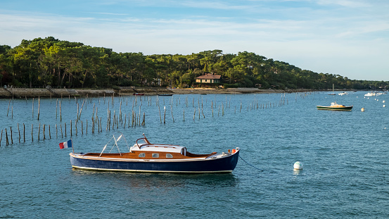 Typical boat of the Arcachon Bay called Pinasse