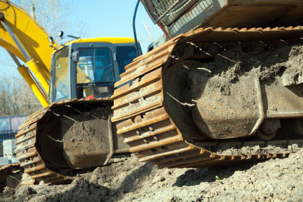 istock Close-up of a construction site excavator 951613230
