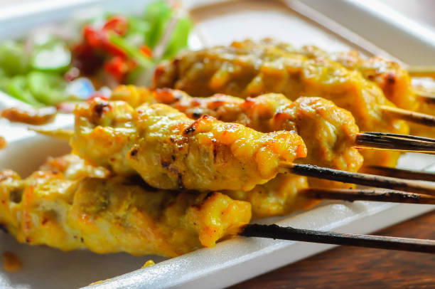 istock Cooking, Thailand, Pork, Satay, Sauce 951622178