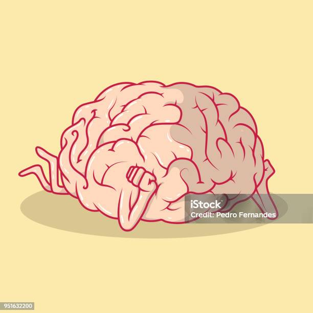 Brain Dreaming Vector Illustration Stock Illustration - Download Image Now - Innovation, Child, Abstract