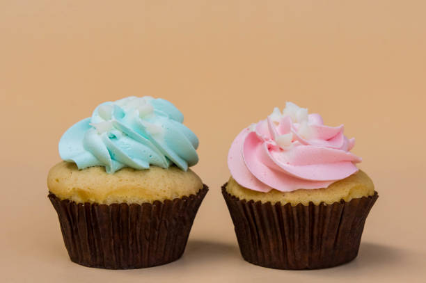 istock sweet cup cake dessert on yellow background and copy space 951635336