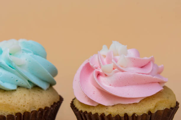 istock sweet cup cake dessert on yellow background and copy space 951635340