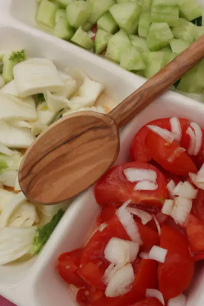 Photo of Rawness vegetables Tomato fennel cucumber