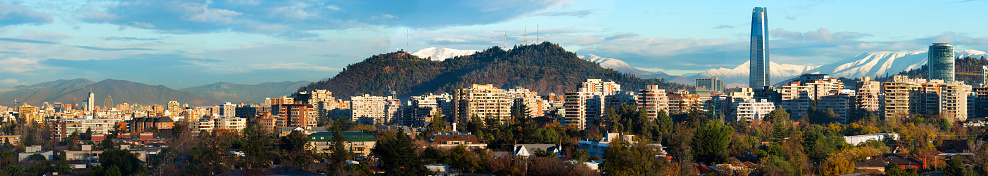 Vista panorámica de Santiago de Chile photo