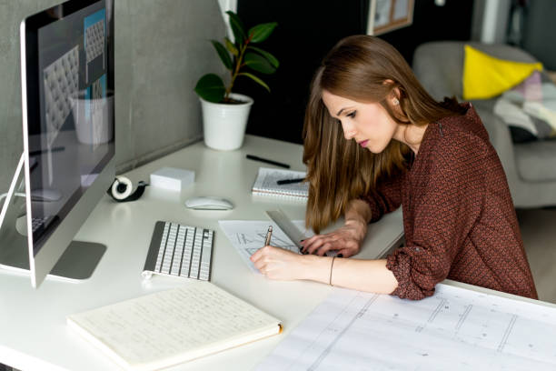 istock Working on new furniture design 951637838
