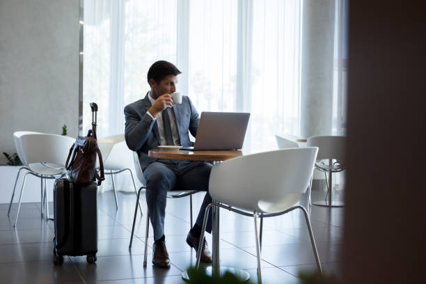 istock Business executive waiting at airport lounge 951642968