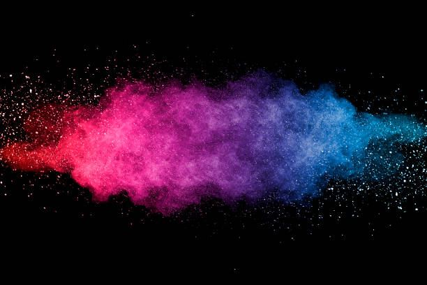multicolored dust - imagem a cores imagens e fotografias de stock