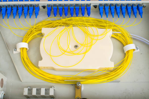 istock Distribution panels are used to create and communicate optical cross-systems. ODF 951648464
