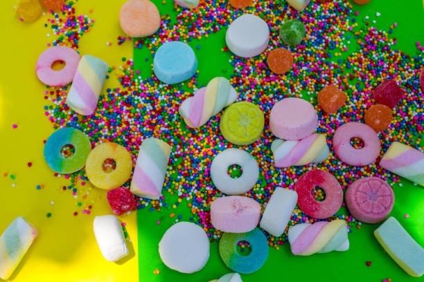 istock gummies and candies  in slow motion 951649878