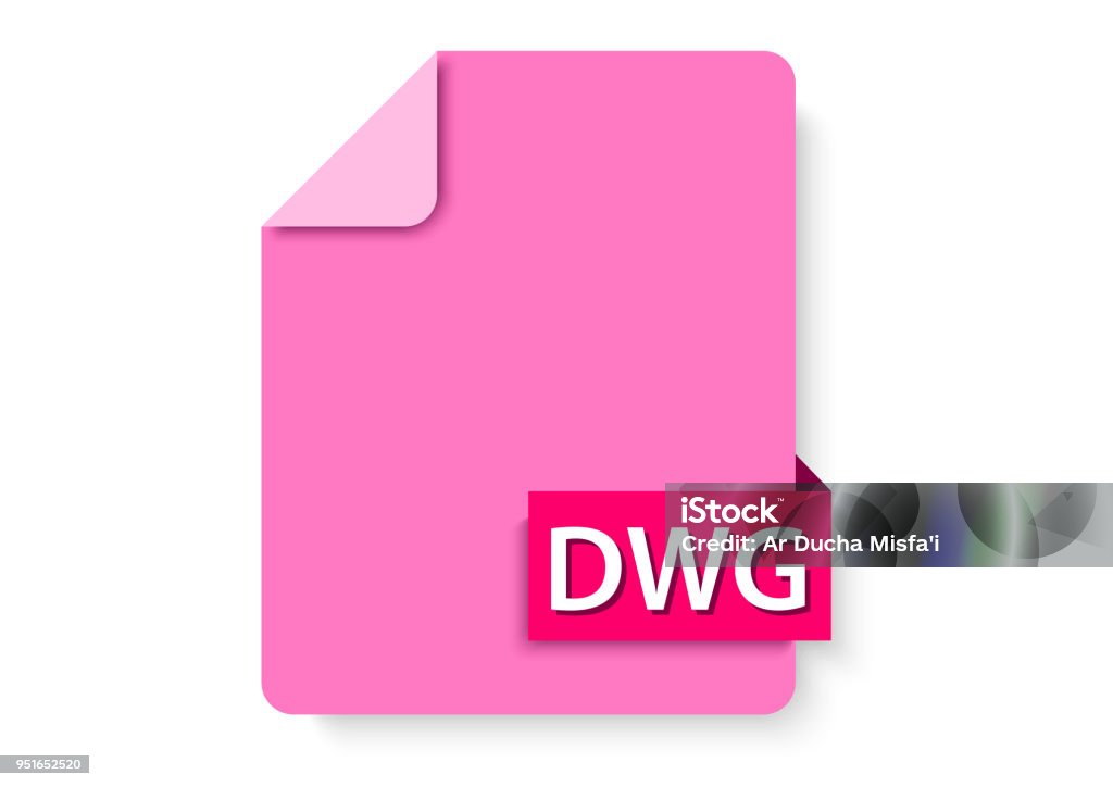 dwg image file icon vector design of image ekstention Clip Art stock vector