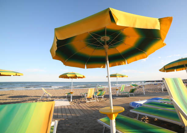 istock many sun umbrellas on the beach 951656118