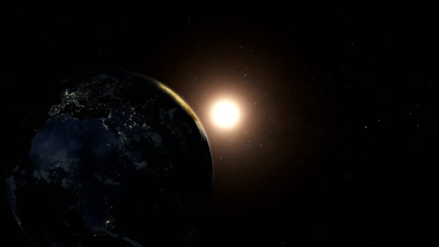 Earth and Sun in Space Free Motion Graphics & Backgrounds Download Clips  Science