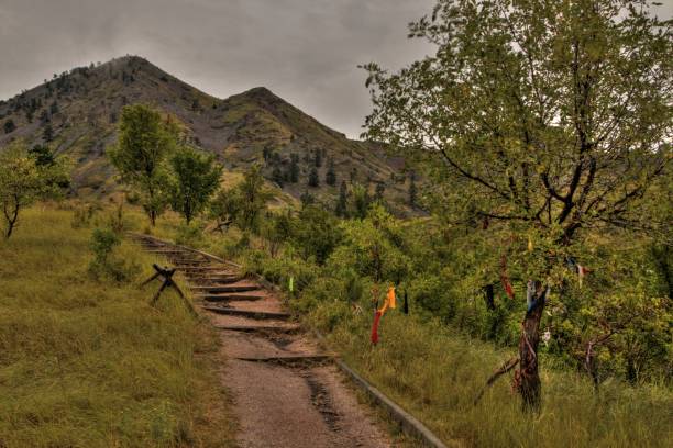 Bear Butte is a State Park in Rural Western South Dakota Bear Butte is a State Park in Rural Western South Dakota butte rocky outcrop stock pictures, royalty-free photos & images