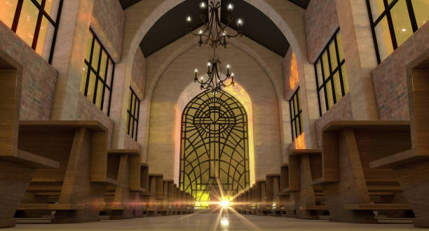 istock Stained Glass Window Church 951661458