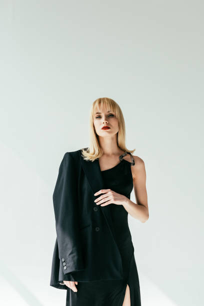 istock Attractive young woman wearing black clothes 951662564