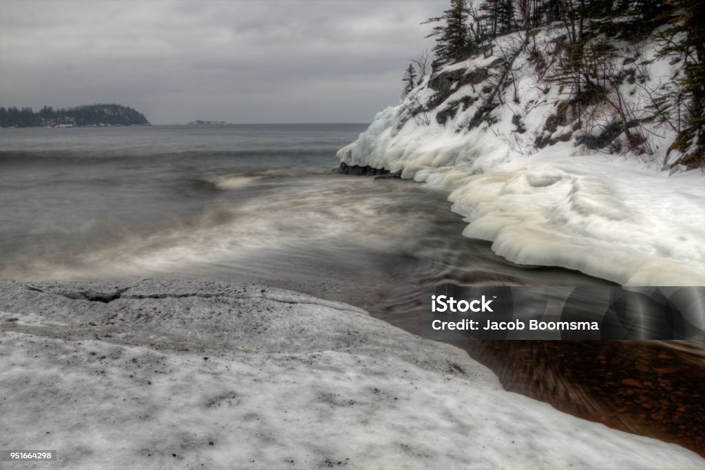 Beaver Bay is a small Community on the North Shore of Lake Superior in northeast Minnesota Bay of Water Stock Photo