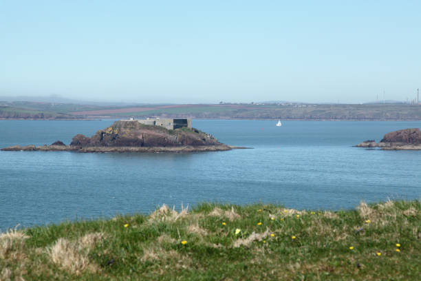 Napoleonic Fort Milford haven with napoleonic fort. milford haven stock pictures, royalty-free photos & images