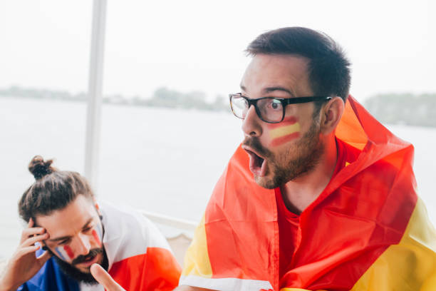 istock Spanish soccer supporter shouting in excitement 951668892