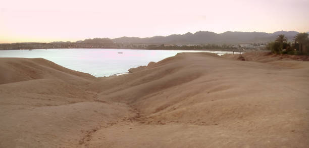 naama bay panorama - sinai peninsula imagens e fotografias de stock