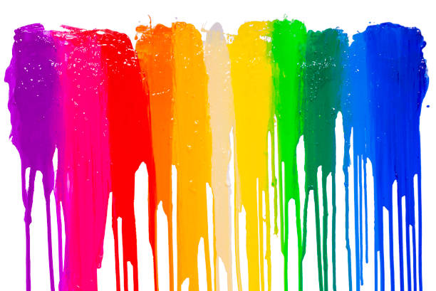 istock colorful of paint dripping with clipping path 951673674