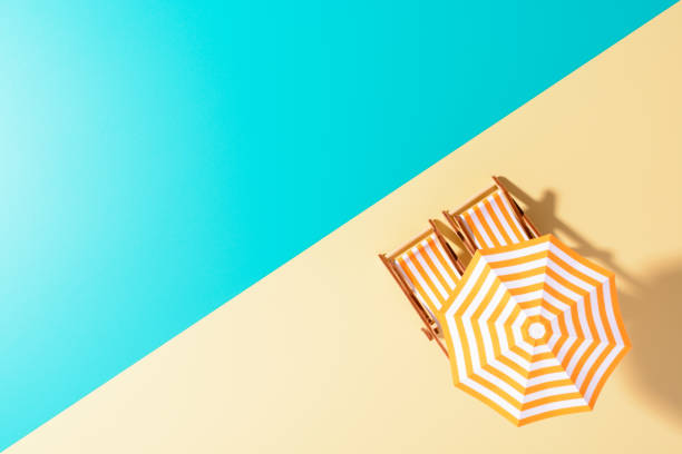 The colorful layout of beach theme
