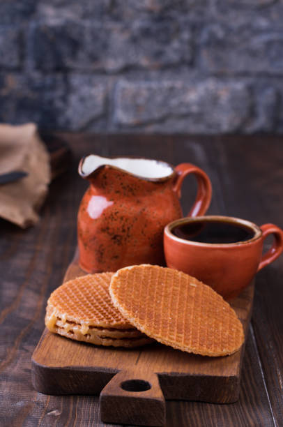 istock Stroopwafels or Dutch Waffles with caramel. 951680086