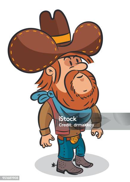 Cowboy Stock Illustration - Download Image Now - Adventure, American Culture, Animal