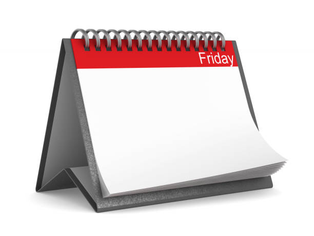 istock Calendar for friday on white background. Isolated 3D illustration 951683654