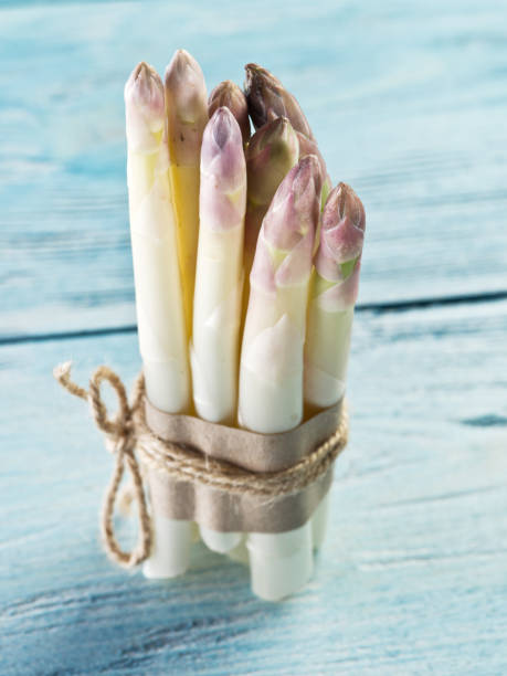 istock Shoots of white asparagus. 951688180