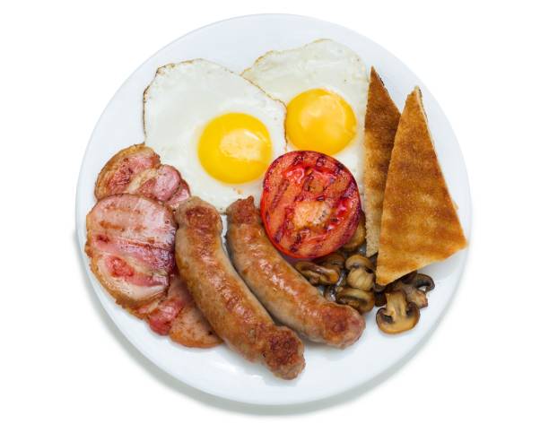 Breakfast. English Breakfast on the Plate english breakfast stock pictures, royalty-free photos & images