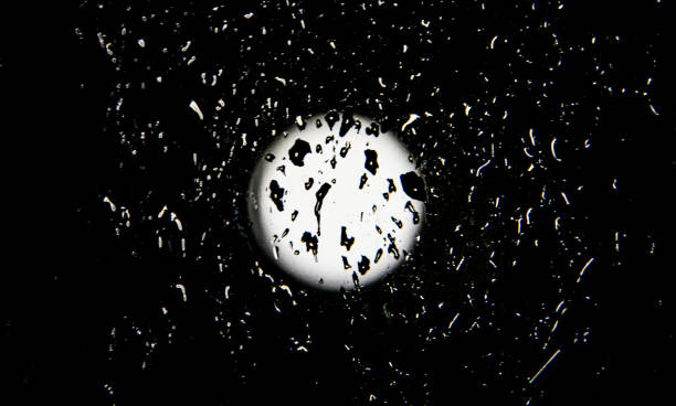 istock water drops on the window glass in the night 951704560