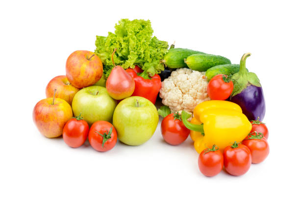 istock Fruits and vegetables isolated on a white background. 951707950