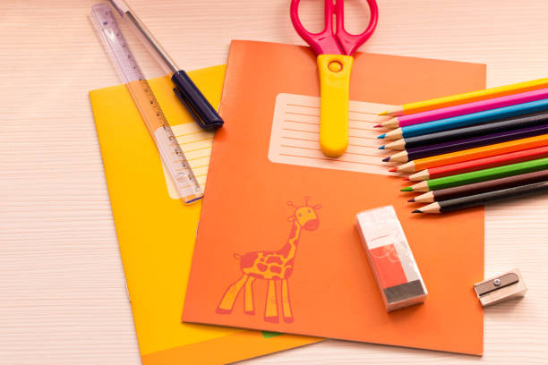 istock Various school accessories on the Desk . Back to school . School concept 951709162