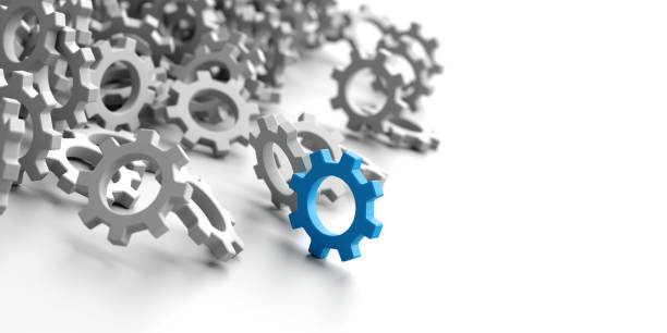 istock Infinite gears background with a winner. 3d rendering background, teamwork and leadership concepts 951710366