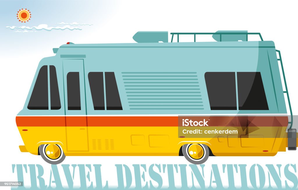 Motor caravan Worked by adobe illustrator
included illustrator 10.eps and
300 dpi jpeg files... Motor Home stock vector