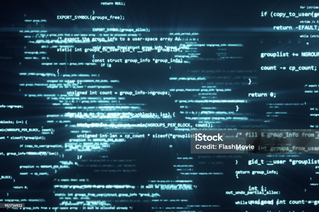 The programming code works through the computer screen terminal 3d illustration Coding Stock Photo The programming code works through the computer screen terminal 3d illustration Coding Stock Photo
