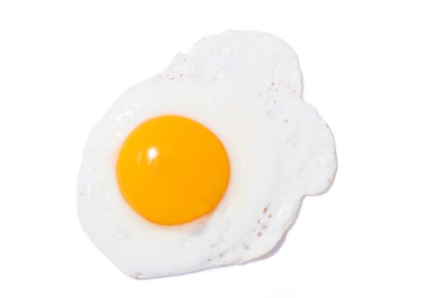 eier. - eggs fried egg egg yolk isolated stock-fotos und bilder