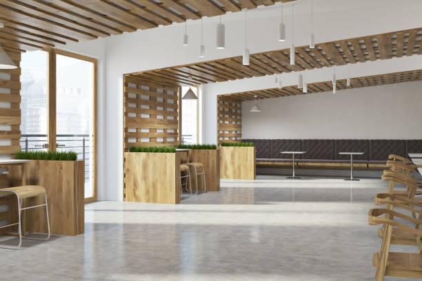 istock White and wooden eco bar interior 951718680