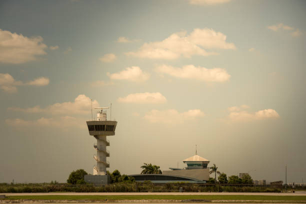 istock Air Traffic Control tower, vintage tone 951722976