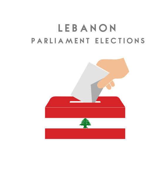 ilustraciones, imágenes clip art, dibujos animados e iconos de stock de estudio de vectores para las elecciones de líbano - lebanon