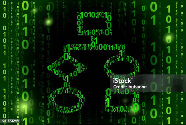 Box Chart Binary Code Vector Pattern Background Stock Illustration ...