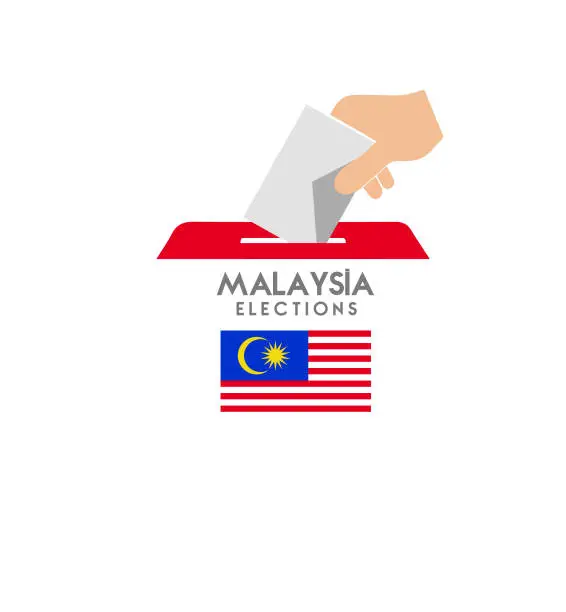 Vector illustration of Vector work for the elections in malaysia