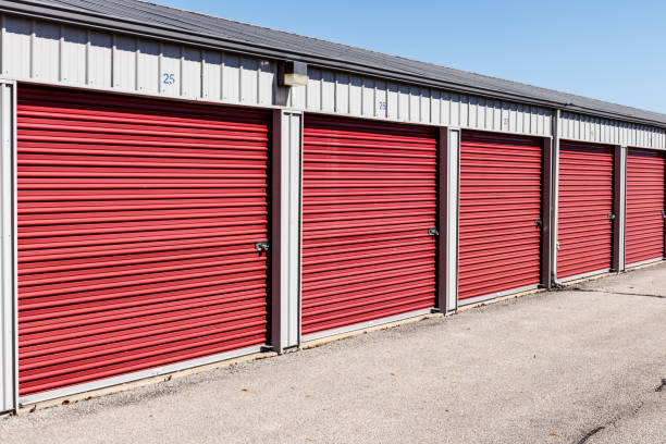 istock Numbered self storage and mini storage garage units VIII 951732766