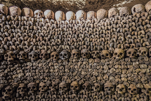Scary Skulls and Bones in the Catacombs of Paris III