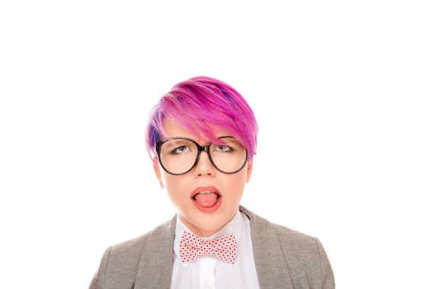 istock Foolish girl trying to concentrate 951735738