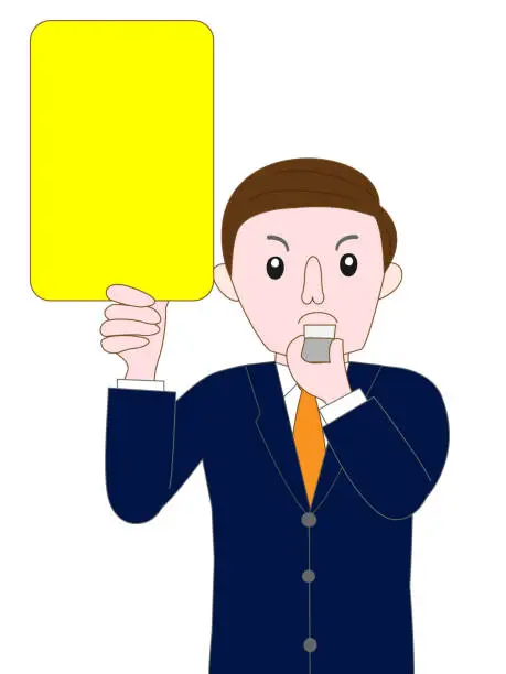 Vector illustration of business penalty