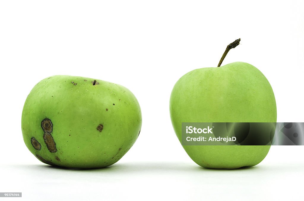 Bad und gute Apple - Lizenzfrei Apfel Stock-Foto